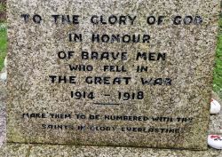 2. WW1 Inscription